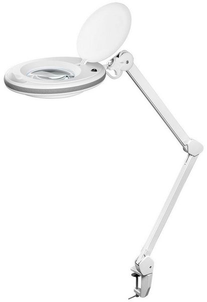 Goobay Lupenlampe 8 W LED-Lupenleuchte mit Klemme, SMD LED, kaltweiß, 6500 K, 6500 K
