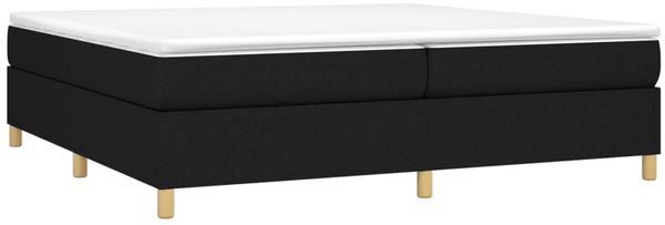 Boxspringbett Schwarz 200x200 cm Stoff [3120987] Bild 3