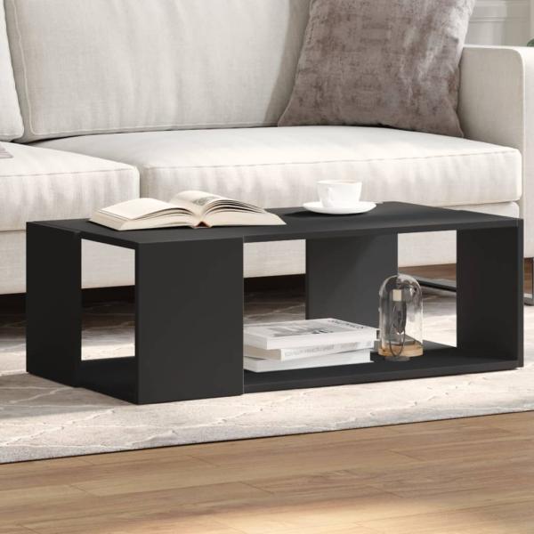 vidaXL Couchtisch Schwarz 89,5x48x30 cm Holzwerkstoff 848151