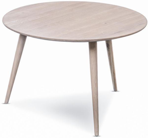 Couchtisch >Oslo< in bianco, Wildeiche massiv - 50x75cm (HxD)