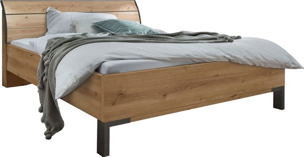 WIEMANN Futonbett Monaco, 4-fache Liegehöhenverstellung, mit stilvollem Holzkopfteil, Made in Germany