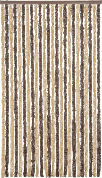 vidaXL Fliegenvorhang Dunkelbraun und Beige 100x230 cm Chenille 377359 Bild 3