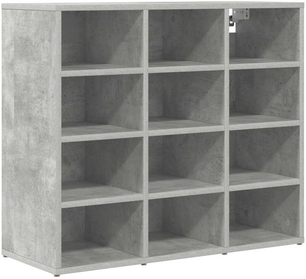 vidaXL Schuhschrank Betongrau 77,5 x 30 x 67 cm Holzwerkstoff 808715 Bild 2