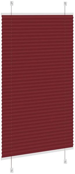 vidaXL Plissee Bordeauxrot 75x100 cm Stoffbreite 74,4 cm Polyester 4015223 Bild 4