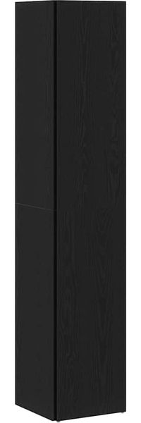 vidaXL Eckregale Schwarz Eichen-Optik 33 x 33 x 164,5 cm Holzwerkstoff 862693 Bild 4