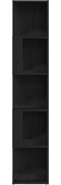 vidaXL Eckregale Schwarz Eichen-Optik 33 x 33 x 164,5 cm Holzwerkstoff 862693 Bild 5