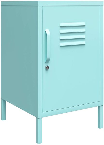 Cache | Beistelltisch mit 1 Tür in Metal Mint