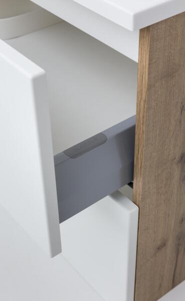 Waschtisch-Set >Livorno< in weiß-matt - 100x54x48cm (BxHxT) Bild 4