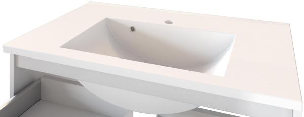 Waschtisch-Set >Livorno< in weiß-matt - 100x54x48cm (BxHxT) Bild 5