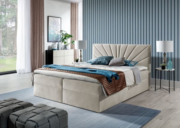 Boxspringbett CARERRA 120x200 cm Beige