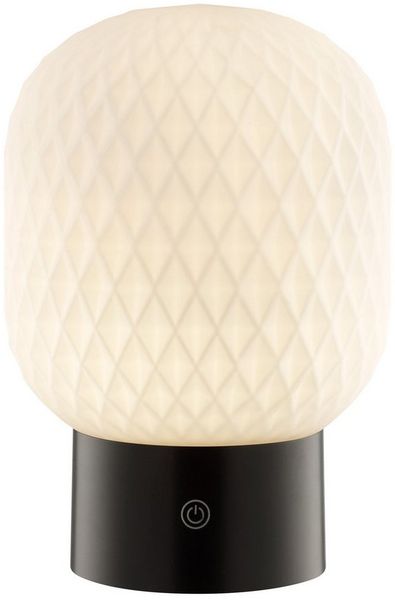 Brilliant LED Tischleuchte Sarastro, Dimmfunktion, RGB, USB-Ladefunktion, LED fest integriert, Warmweiß, RGB, Akku Leuchte, 280 lm, 2700 K, RGB, dimmbar, Wireless Charging