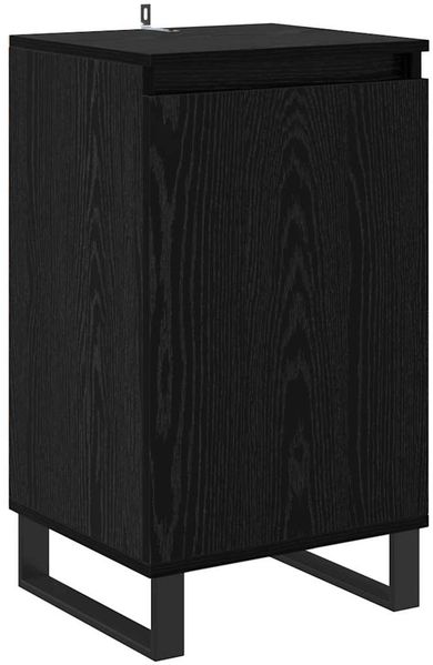 Sideboard, Kommode Schwarz Eichen-Optik 40 x 35 x 70 cm Holzwerkstoff