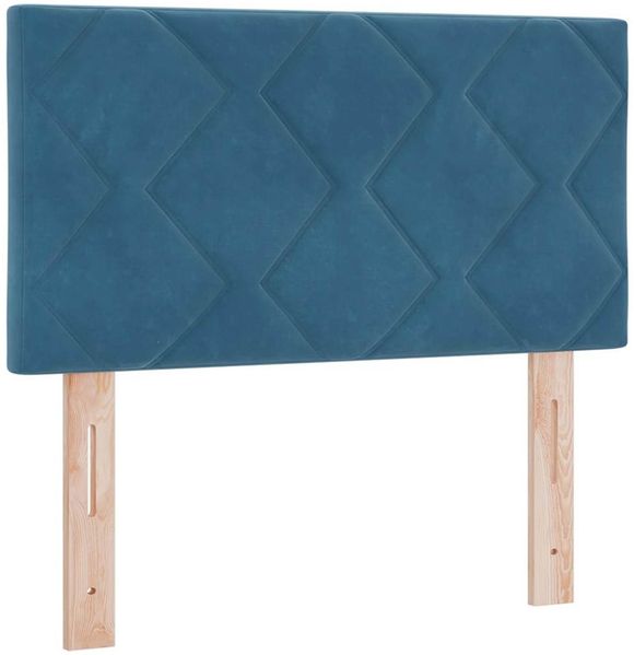 vidaXL LED Boxspringbett mit Kopfteil Dunkelblau 80 x 200 cm Samt 3342684 Bild 7