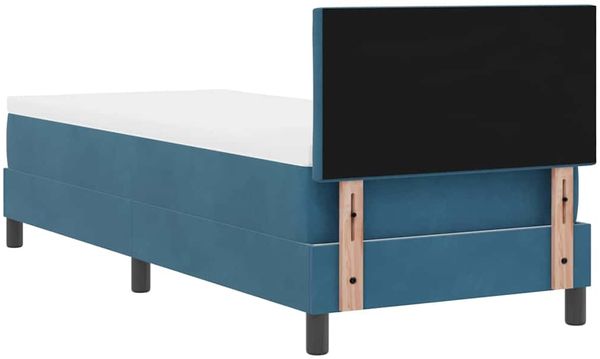 vidaXL LED Boxspringbett mit Kopfteil Dunkelblau 80 x 200 cm Samt 3342684 Bild 10