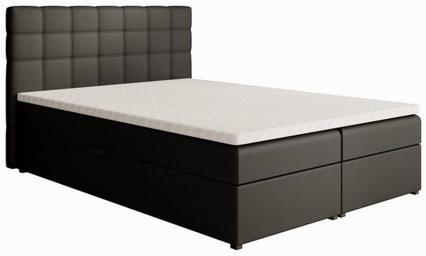 Beautysofa Boxspringbett TOPIQ mit Bettkasten (Bett für Schlafzimmer), mit 2x Bettkästen, Federkernmatratze