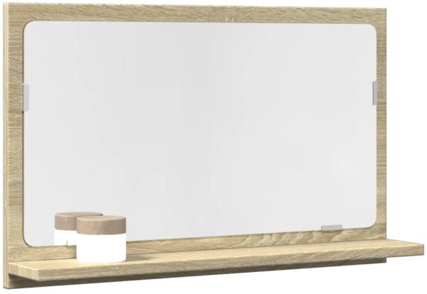 vidaXL Badspiegel mit Ablage Sonoma-Eiche 60x11x37 cm Holzwerkstoff 856191