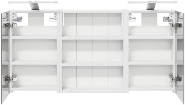 vidaXL Badezimmerschrank-Set 3 pcs 100 x 10,5 x 50 cm Holzwerkstoff 3403688 Bild 7
