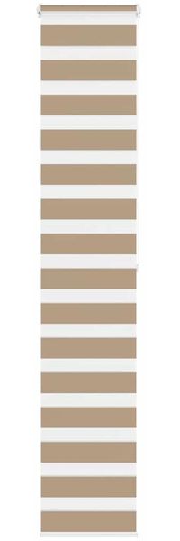 Doppelrollo Duo-Rollo Sandbraun 50x200 cm Stoffbreite 45,9 cm Polyester