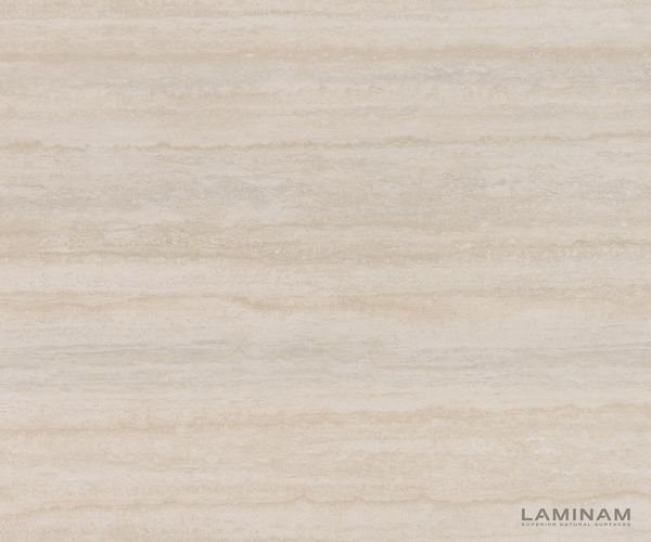 Esstisch Edge Boot 200x100 Keramik Laminam® Travertino Bianco Creme-Weiß Cono Metallic Gold Bild 3