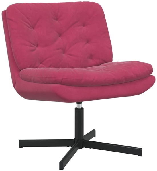 vidaXL Drehender Entspannungsstuhl Weinrot 63 x 75 x 76 cm Samt 42007364