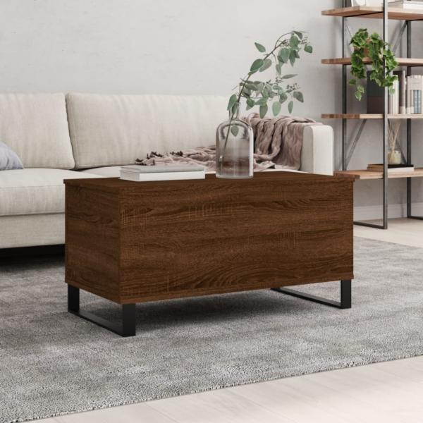 vidaXL Couchtisch Braun Eichen-Optik 90x44,5x45 cm Holzwerkstoff 830987