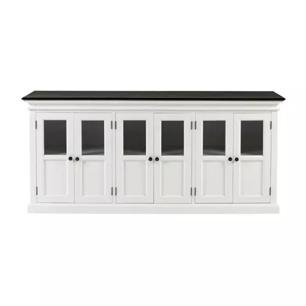 Sideboard Halifax Contrast mit 6 Glastüren, 200 cm