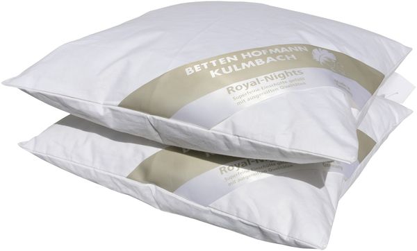 2 Stück Betten Hofmann Baby Kind Schmusekissen 35x35 cm 50g Kuschel Daunenkissen