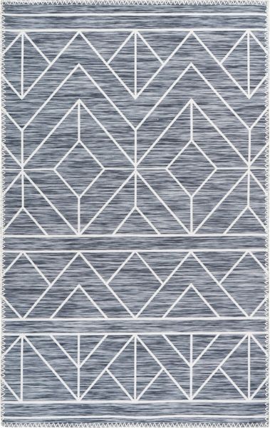 Kurzflorteppich Alahele 200 Anthrazit 120x180 cm