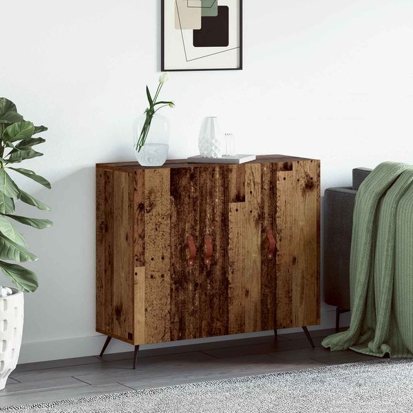 vidaXL Sideboard Altholz 89,5 x 34 x 80 cm Holzwerkstoff 879576