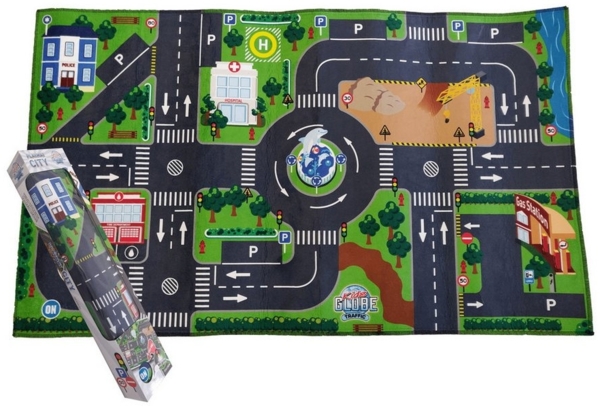 Spielteppich mit leuchtenden Ampeln