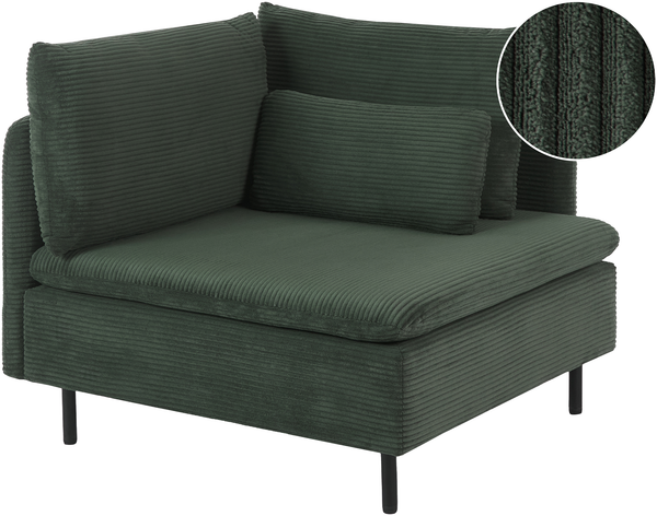 Eckmodul EGERIS Cord Dunkelgrün