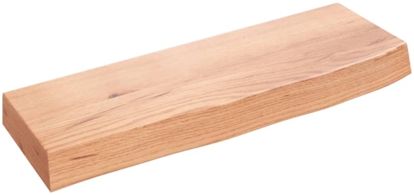 vidaXL Wandregal Hellbraun 60x20x6 cm Massivholz Eiche Behandelt 363643
