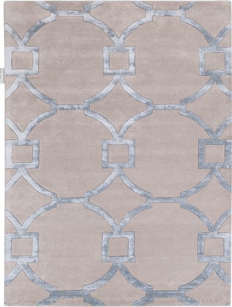 Designer Teppich - Heritage 290x190 cm - silber