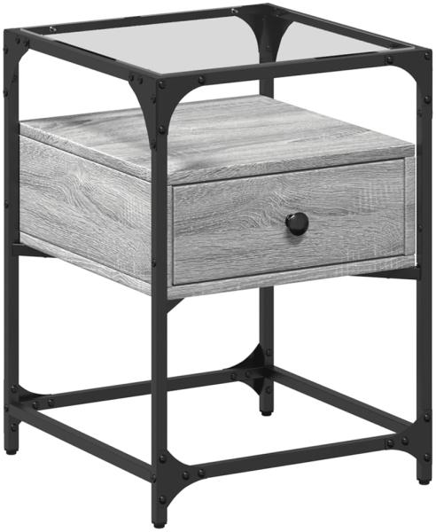 vidaXL Nachttisch Grau Sonoma 40x40x55 cm Holzwerkstoff 846080