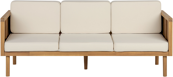 Beliani 'BARATTI' 2 Sitzer Sofa, Akazienholz braun, 179 x 65 x 76 cm