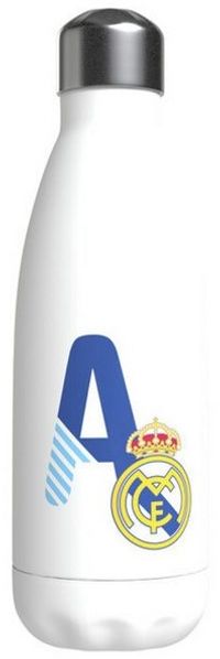 Real Madrid Trinkflasche Real Madrid Trinkflasche 550ml Weiß Buchstabe A
