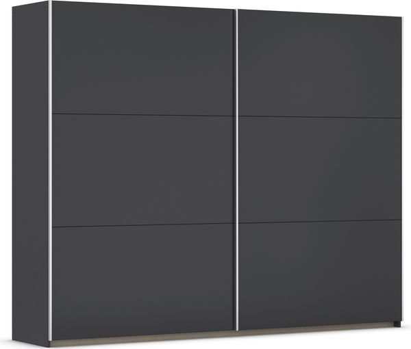 rauch Kleiderschrank; Schwebetürenschrank KRONACH, 2-türig, Graumetallic, 261x210x59xcm Bild 3