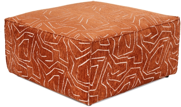 Hocker, 'Lora', 40 x 85 x 85, Orange Bild 6