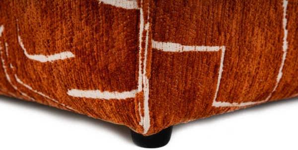 Hocker, 'Lora', 40 x 85 x 85, Orange Bild 10