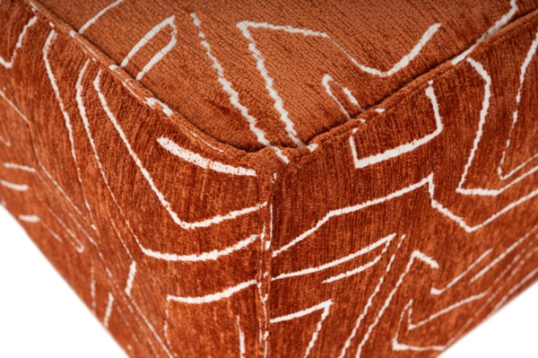 Hocker, 'Lora', 40 x 85 x 85, Orange Bild 8