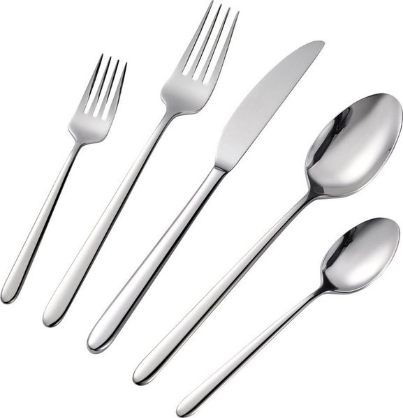 Hanseatic Besteck-Set DAILY (30-tlg), 6 Personen, Edelstahl 18/10, leichtes und minimalistisches Design