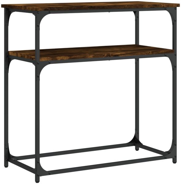 Konsolentisch, Beistelltisch, Konsole Räuchereiche 75x35,5x75 cm Holzwerkstoff