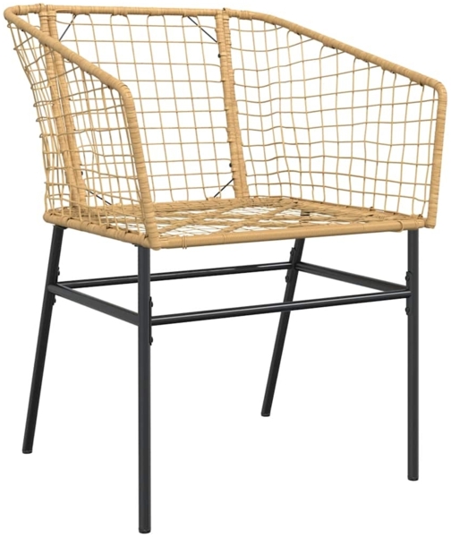 vidaXL 5-teiliges Garten-Esszimmerset Braunes Polyrattanglas 3334593 Bild 3