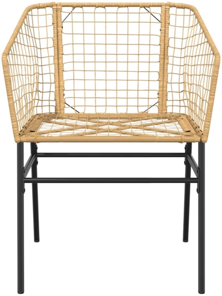 vidaXL 5-teiliges Garten-Esszimmerset Braunes Polyrattanglas 3334593 Bild 5