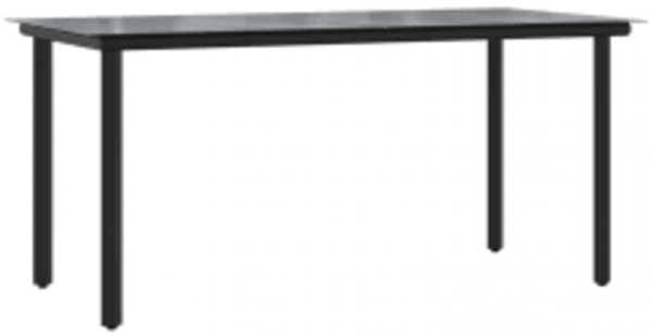 vidaXL 5-teiliges Garten-Esszimmerset Braunes Polyrattanglas 3334593 Bild 4