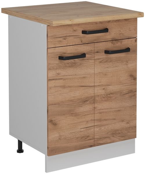 Küchenunterschrank R-Line Goldkraft Eiche 60 cm AP Eiche Vicco