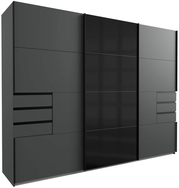 Wimex 'Saigon' Schwebetürenschrank, Faserplatte Graphit, 270x64x208 cm