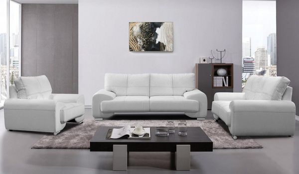 Beautysofa Big-Sofa Polstergarnitur Omega Set 3+2+1 Sofa Wohnzimmer Sofagarnitur, modernes Sofaset für Wohnzimmer, Kunstleder Couchgarnitur im modernen Design