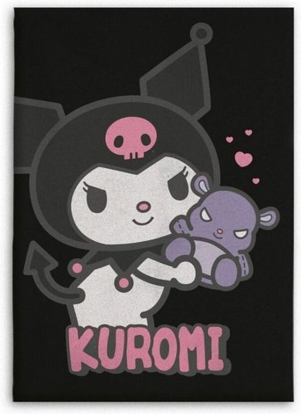 Kuromi Flanell Decke 110x150 cm Weiche Kuscheldecke für Erwachsene & Kinder