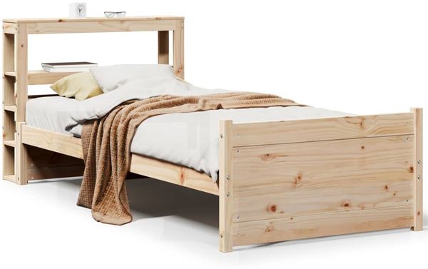 Einzelbett, bettgestell Design mit Kopfteil ohne Matratze 90x200 cm d2721e
